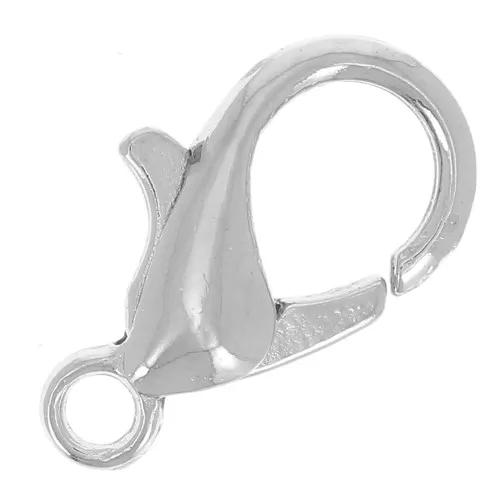 Chiusure moschettone 12 mm Argentato x5