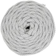 Bobina di cordone per macrame Cotton Air 5 mm - Griggio Twist x50m