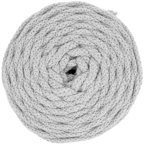Bobina di cordone per macrame Cotton Air 5 mm - Griggio Twist x50m