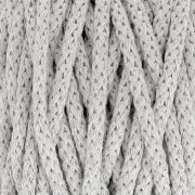 Bobina di cordone per macrame Cotton Air 5 mm - Griggio Twist x50m