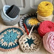 Bobina di cordone per macrame Cotton Air 5 mm - Griggio Twist x50m