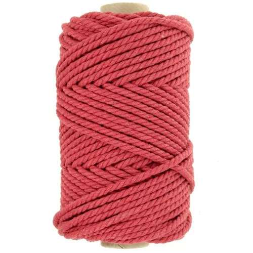 Bobina di cordoncino in cotone macramè 3 mm - mattone x50m