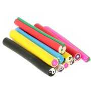 Assortimento Canna Argilla polimerica 5x50 mm Kawaii x10