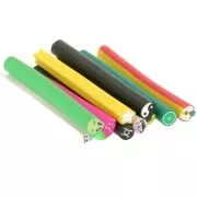 Assortimento Canna Argilla polimerica 5x50 mm Kawaii x10