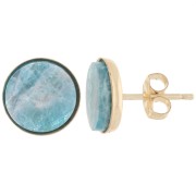 Orecchini per cabochon rotondi 8 mm - Gold Filled x2