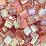 Miyuki Tila Beads 5x5x1.9 mm TL-4576 - Crystal orange rainbow x10g|raw }}