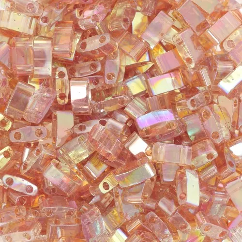 Miyuki Half Tila Beads 5x2.3x1.9mm HTL-4576 - Crystal orange rainbow x10g