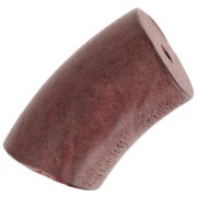 Perline tubolari in legno curvo - 26x16 mm - Marrone scuro x6|raw }}