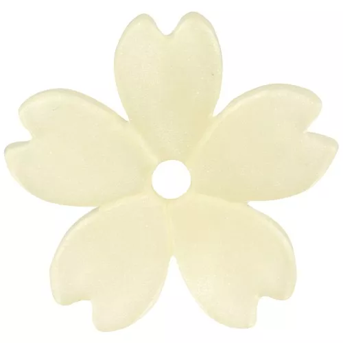 Fiore acrilico 11 mm - Giallo chiaro x1