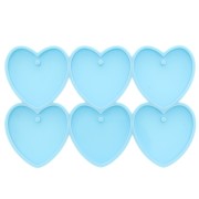 Stampo in silicone per la realizzazione di cuori in resina epossidica e polvere di ceramica x1|raw }}
