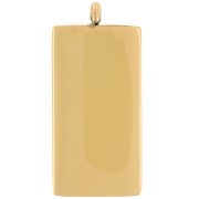 Ciondolo con i tarocchi 21x10 mm - Amanti - Acciaio inossidabile 316L Gold - x1