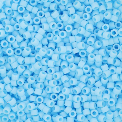 Toho Aiko 11/0 1.6 mm TA0143F - Opaque Frosted Blue Turquoise x4g