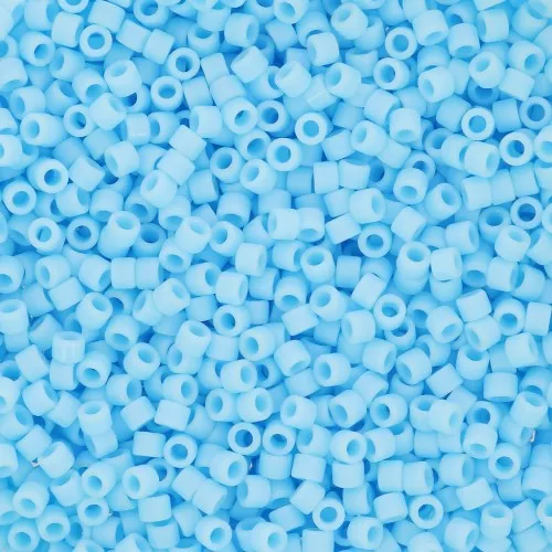 Toho Aiko 11/0 1.6 mm TA0143F - Opaque Frosted Blue Turquoise x4g