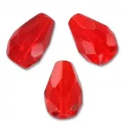 Perla a forma di pera sfaccettate 10x7 mm - Light Siam x20