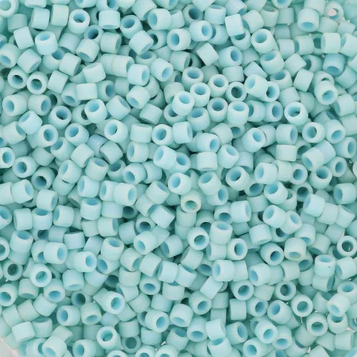 Toho Aiko 11/0 1.6 mm TA011612F - Opaque Light Turquoise Mat x4g