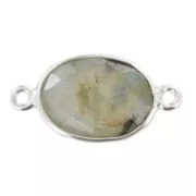 Intercalare 2 anellini 21mm  Argento 925/Labradorite