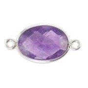 Intercalare 2 anellini 21mm  Argento 925/Amethyste|raw }}
