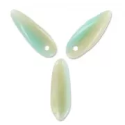 Dagues en verre 3x11 mm Mint Ivoire x50