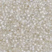 Toho Aiko 11/0 1.6 mm TA01PF21 - PF Silver Lined Transparent Crystal x4g