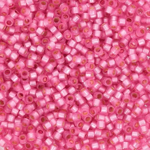 Toho Aiko 11/0 1.6 mm TA01PF2107 - PF Translucent Silver Lined Hot Pink x4g