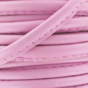 Cordone cuoio con cucitura mm. 4  Antico Rosa x1 m