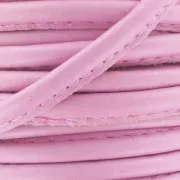 Cordone cuoio con cucitura mm. 4  Antico Rosa x1 m