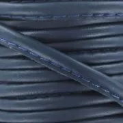 Cordon cuir surpiqué 4 mm