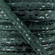 Cordone cuoio con cucitura mm. 4 Imitazione Leopardo Verde abete x1 m