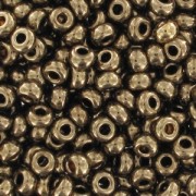 Preciosa Perla rocaille 9/0 2,5 mm - Oro bronzo x 20 g