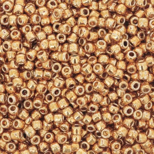 Rocaille Toho 11/0 TO11RPF591 - PF Galvanized Old Gold x8g