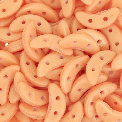 Czechmates Crescent 2 fori 3 x 10 mm Pacifica Tangerine x5g
