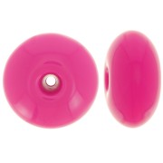 Perla rotonda in resina opaca 18x9 mm - Magenta x1|raw }}