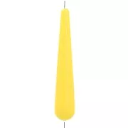 Perla di resina opaca 38x7 mm - Giallo sole x1