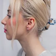 Orecchini rotondi da 13 mm - filo da 1,5 mm - acciaio inossidabile 304L x2