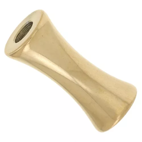 Perline tubolari di bambù 12x5 mm - Acciaio inossidabile 304L dorato x10