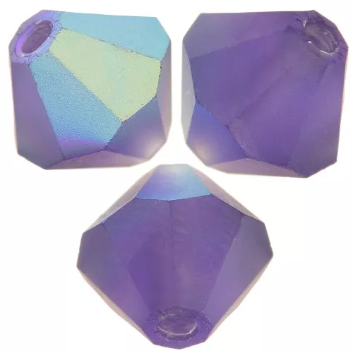Biconi Preciosa 5 mm - MC Bead Rondell - Deep Tanzanite AB Matt x12