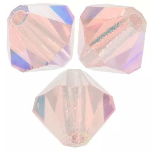 Biconi Preciosa 5 mm - MC Bead Rondell - Light Rose AB 2X x12