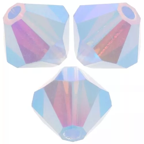 Biconi Preciosa 5 mm - MC Bead Rondell - Light Sapphire Opal AB 2X x12
