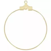 Orecchini a cerchio 30 mm -dorato x2