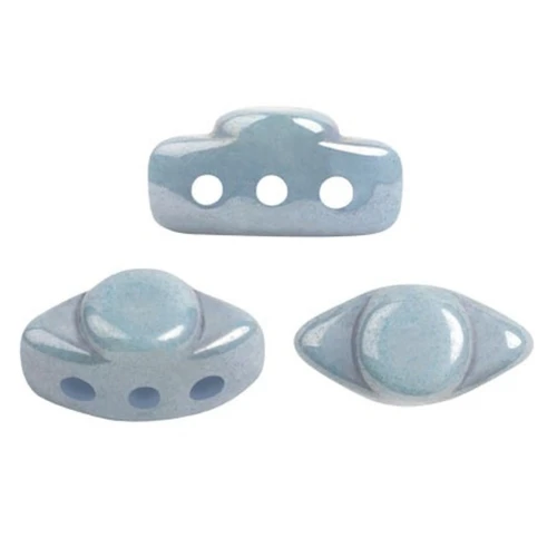 Volos® di Puca® 4x8 mm - Opaque Blue Ceramic Look x10g