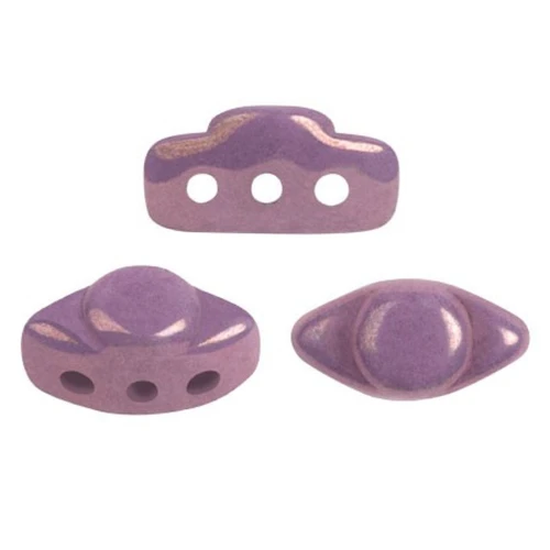 Volos® di Puca® 4x8 mm - Opaque Mix Amethyst Gold Ceramic Look x10g