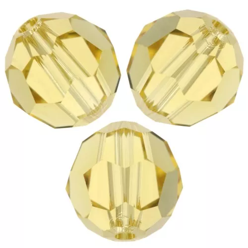 Perla tonda PureCrystal 5000 8 mm Reinvented Dark Jonquil x1