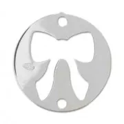 Intercalari 2 fori nodo mm. 15 in Argento