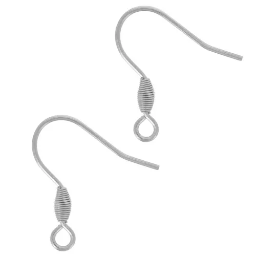 Ganci per orecchie da 21 mm con anello aperto - acciaio inox 304L x50