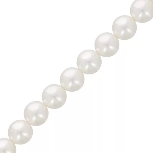 Perline PureCrystal 5810 8 mm Crystal White Pearl x38cm