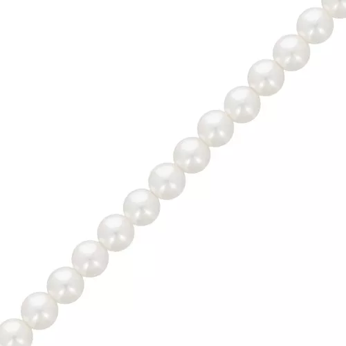 Perline PureCrystal 5810 5 mm Crystal White Pearl x49cm