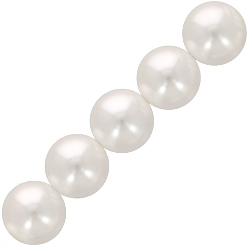 Perline Aurora 5810 4 mm Crystal White Pearl x20