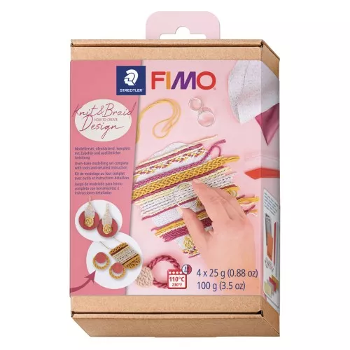 Kit di modellazione Fimo - Effetto maglia e treccia x1