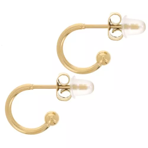 orecchini fiocco con zirconi e perla pendente diam.8mm