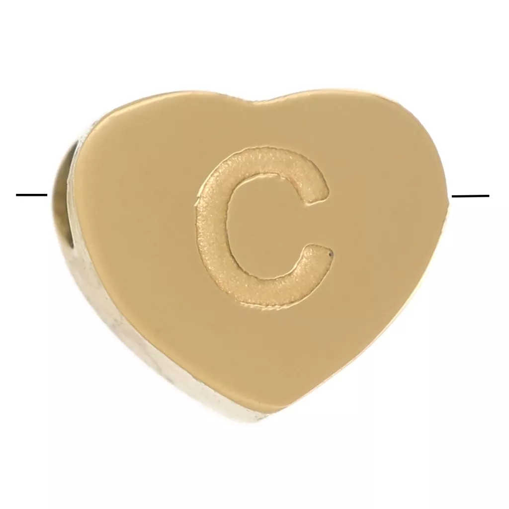 120 Perline Distanziali A Cuore Dorate 7x6 Mm – Metallo Per Creazione Gioielli Fai Da Te